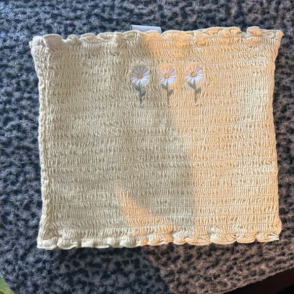 Yellow reversible tube top - Picture 2 of 2